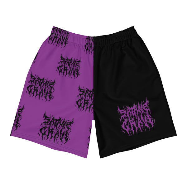 Purple split Shorts